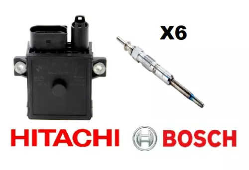 Bmw X3 E83 X5 E53 E70 X6 E71 Diesel Glow Plug Control Relay Hitachi Bosch Plugs