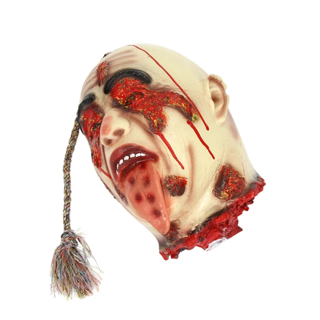 Scary Head Prop Halloween Hanging Ghost Decapitated Outdoor Decor Hanging Head