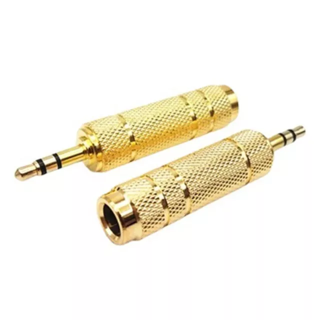 3.5mm to 6.35mm Stereo Audio Jack 1/8" Male to 1/4" Female Headphone Adapter