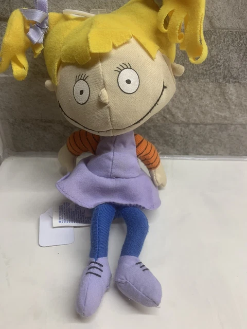 VINTAGE Nickelodeon Rugrats 1997 Angelica Doll Applause Plush RETRO Toy Soft Toy