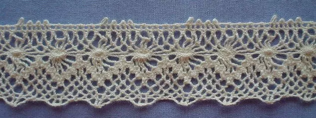 35mm Cream Torchon Cotton Lace Edging (per metre)