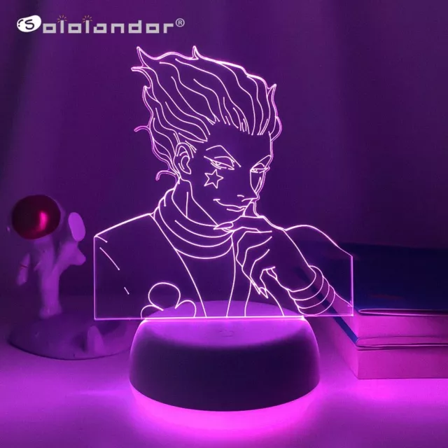 Lates LED Night Light Anime-inspired Hunter X Hunter 3D Lamp featuring Hisoka 2