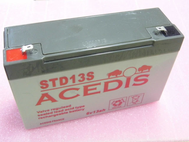 Batterie Plomb étanche YUASA NP7-6 6V 7AH - Dimensions 151x34x97,5mm - Neuf Sous Emballage