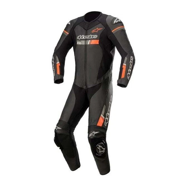 Alpinestars GP Force Chaser 1pc Motorcycle Leather Race Suit (Black/Red/Fluo)