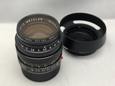 Leica SUMMILUX-M 50mm f/1.4 E43 Black MF Lens Excellent+++ from Japan Tested