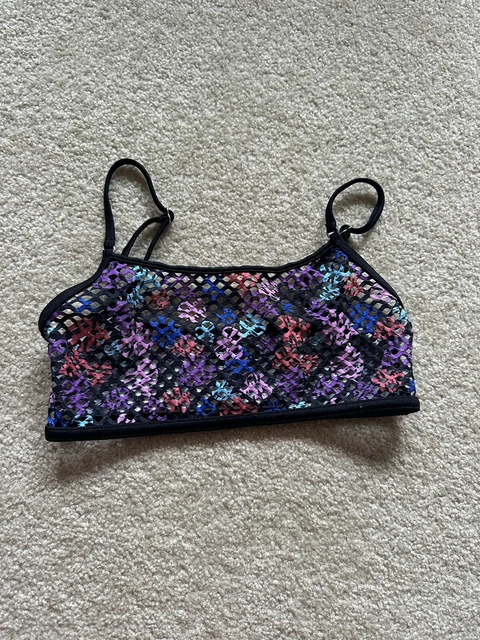 水着・ラッシュガード wicked weasel WICKED WEASEL - Mega Mesh 332 Azure Bikini Crop Top S $30.00