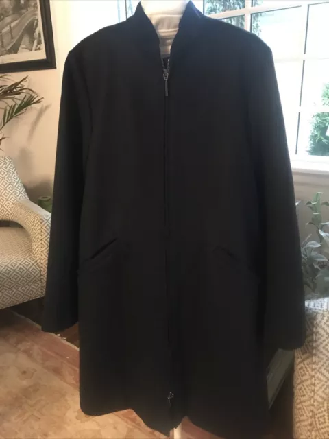 NEW. Armani Collezioni Women’s  100% Wool Coat Size US 6/ EU 42 Black