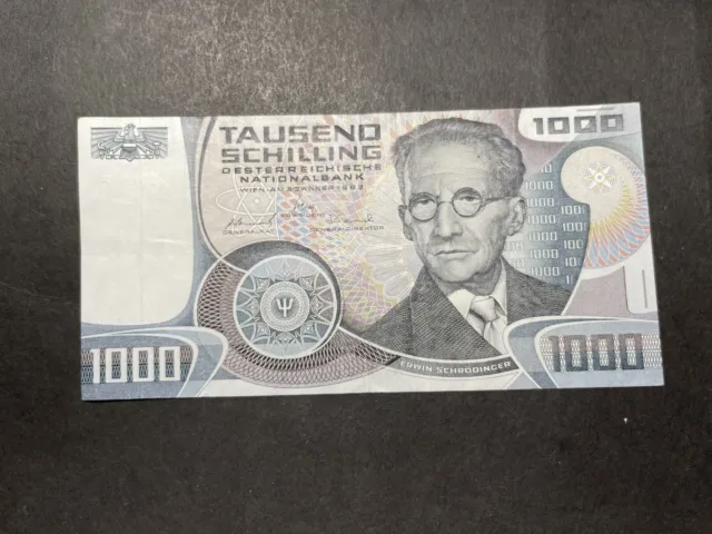 1983 Austria 1000 Schillings Banknote Great Condition
