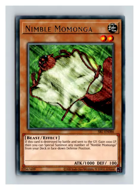 Nimble Momonga SRL-EN086 25th Anniversary Rare   Yugioh