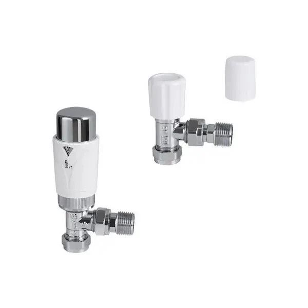 Center Plus Angled TRV Thermostatic Radiator Valve Lockshield like drayton trv4