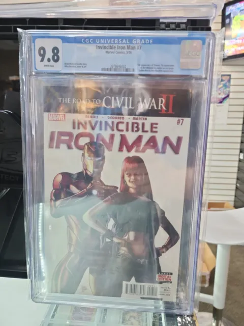 Invincible Iron Man #7 CGC 9.8 1st Cameo RiRi Williams 1st Print Marvel 2016