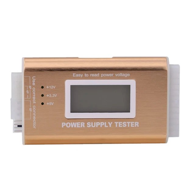 Tester di tensione PC LCD digitale 20/24 pin 4 alimentatore ATX BTX ITX SATA HDD disco rigido