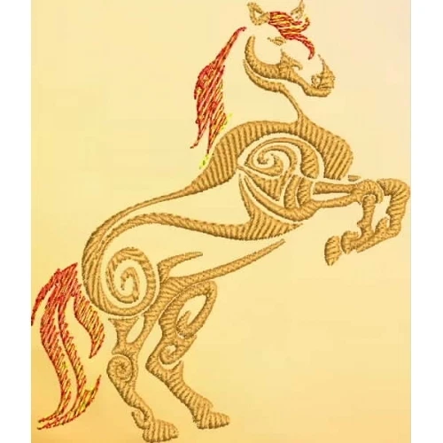 Embroidered Sweatshirt - Tribal Horse S1-07 Sizes S - XXL