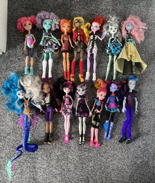 Monster High Bundle X 14 Dolls Job Lot