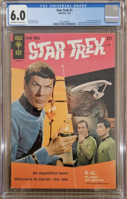 Star Trek #1 CGC 6.0 1st Star Trek comic book Gold Key 1967