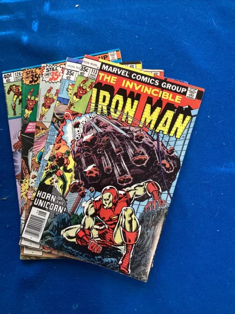 Marvel :Bronze Age Ironman Comic Lot (5)VG And Better,see Photos