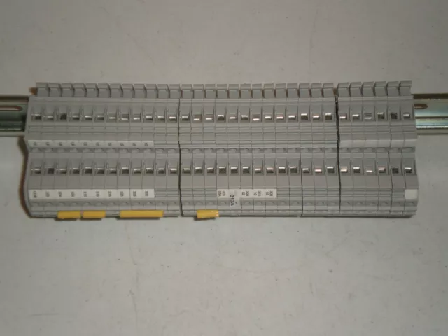 Allen Bradley 1492-JD4 Lot De 31 Terminal Bloc Connecteur 1492JD4 W / din Rail 3