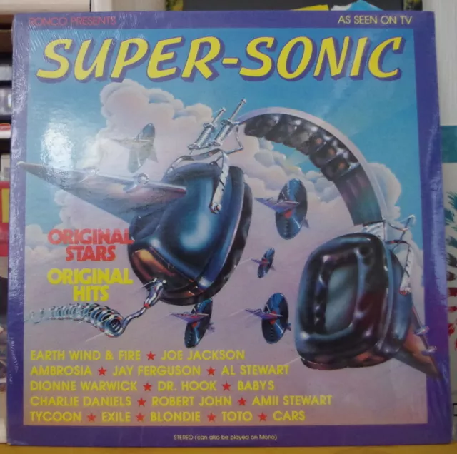 Super-Sonic Original Stars Original Hits Cover Us Press Lp Ronco 1979 Sealed!!!