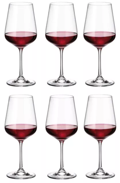 Wine glasses 450ml SIRA -Box of 6 - Bohemia Crystal