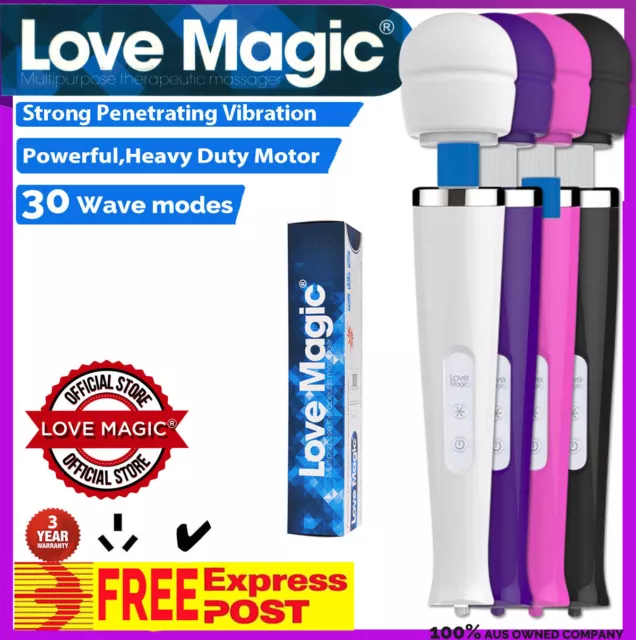 30Mode Love Wand Body Personal Massager CORDED AU Plug for Pain Relief