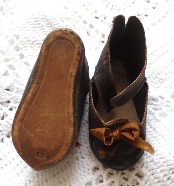 Chaussures Poupée Ancienne Jumeau Taille 11