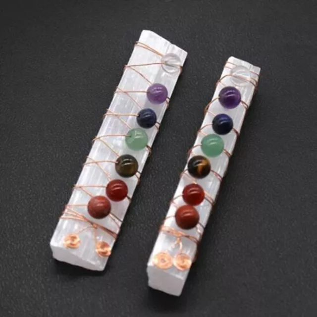 Natural Selenite Stone Healing Crystal Quartz Stick Chakra Energy Cleansing Wand