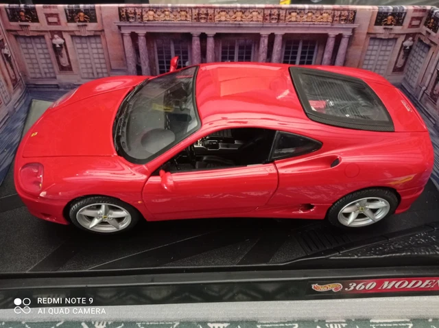 1/18 Hot Wheels 25736 Ferrari 360 Modena Coupe 2000 Bleu