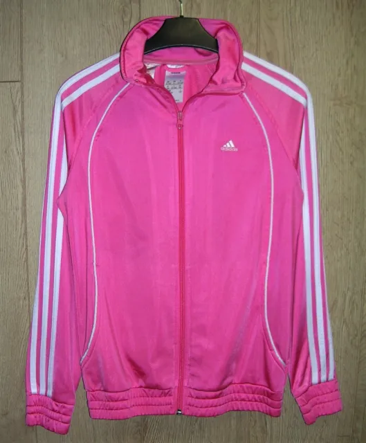 ADIDAS giacca top tuta rosa per ragazze età 13-14