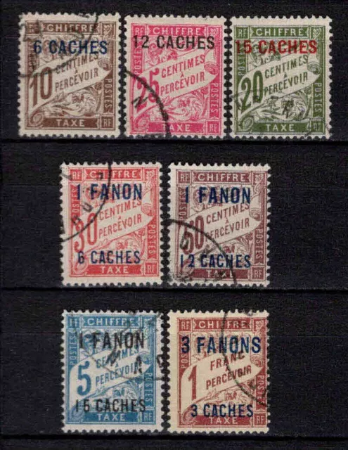 Inde - Colonie Française - 1923  - Tb Taxe 1 à 7 - Oblit - Used