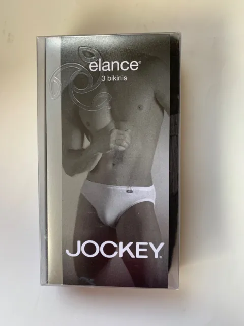 JOCKEY MENS XL Elance String Bikini 2 Pack Underwear Cotton No Fly Blue  Aqua $15.95 - PicClick