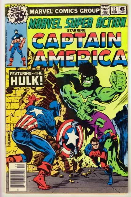 Marvel Super Action #12 Starring Captain America & The Hulk (1979) vg/fine