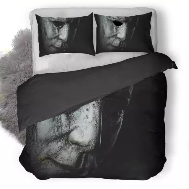 Halloween Gift Idea Michael Myers Horror ver3 Bedding Duvet Cover Set (4pcs)
