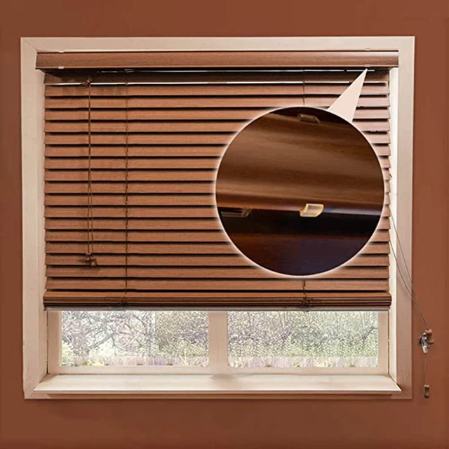 Pack de 12 clips transparents pour stores horizontaux installation facile inclus