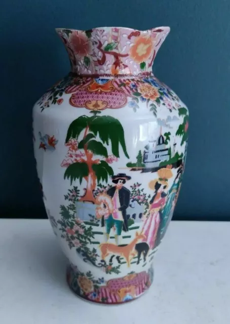 Orientalische chinesische Blumenmuster europäische Themen handbemalte Porzellanvase