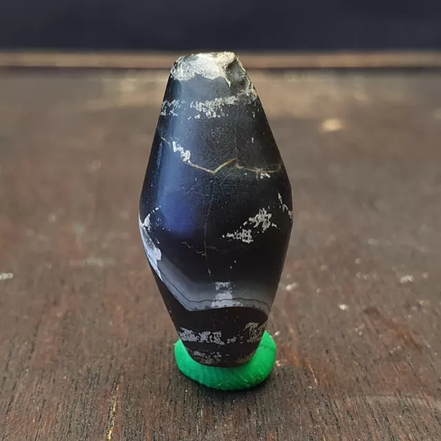 Antique Ancient Old Himalayan Indo Tibetan Etched Agate Bead
