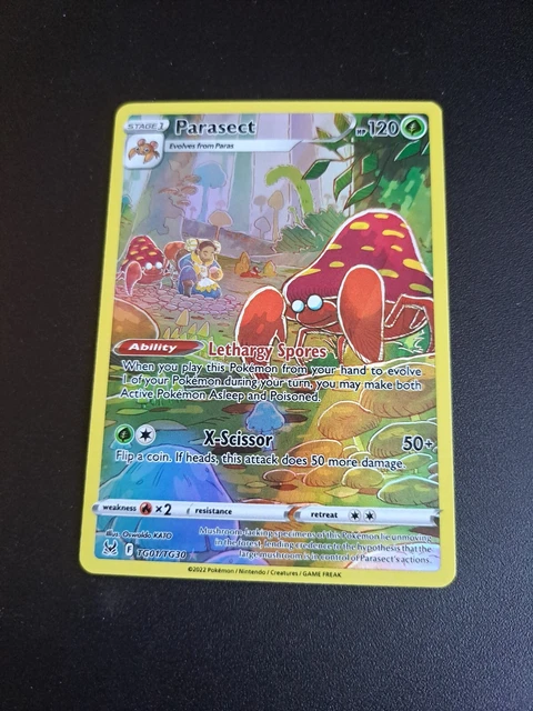 Pokemon Card - Parasect - TG01/TG30 - Lost Origin - Trainer Gallery Full Art