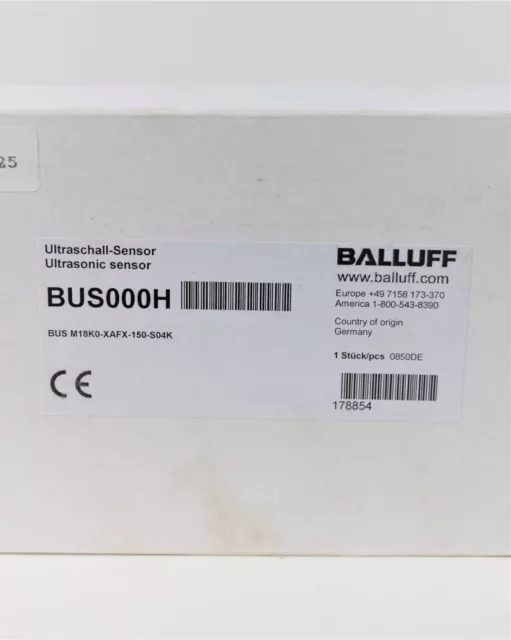 Balluff BUS000H Ultraschall-Sensor Bus M18K0-XAFX-150-S04K