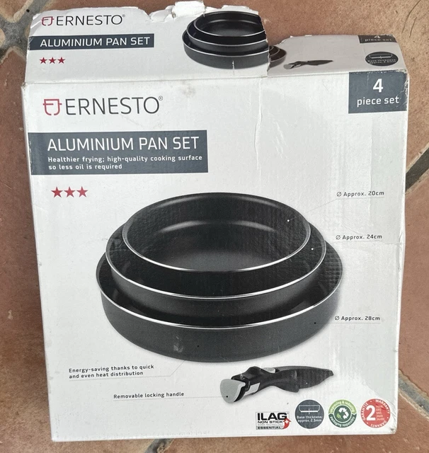Ernesto Aluminium Pfannenset 4-teiliges Set