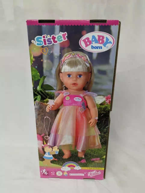 Zapf Baby Born Sister 43cm Doll Brand New