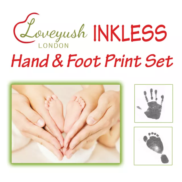 Inkless Hand and Foot Print Set, gift, keepsake, baby handprints