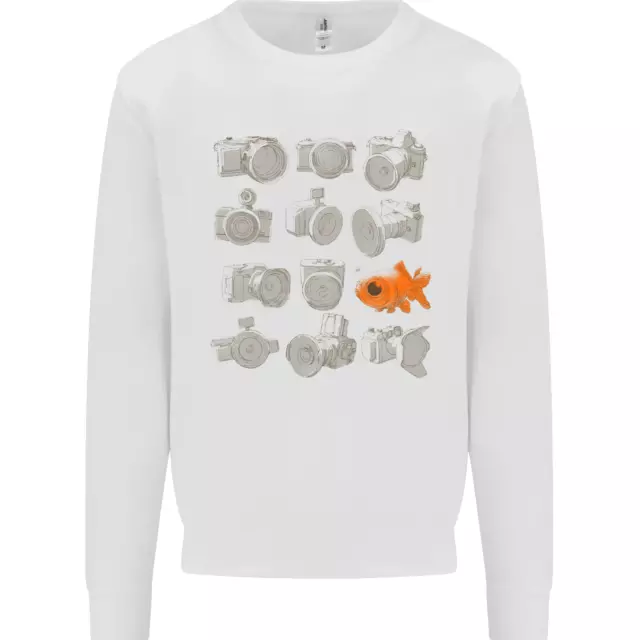 Fisheye Photography Funny Photographer Lens Kids Sweatshirt Jumper