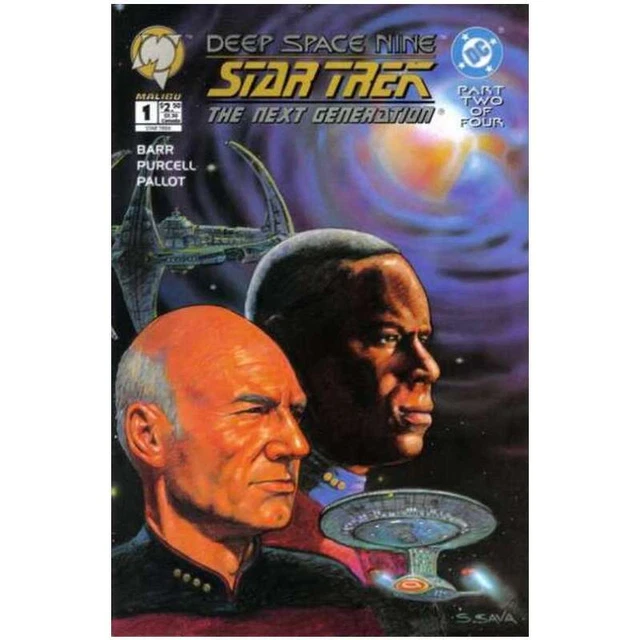 Star Trek: The Next Generation/Deep Space Nine #1 in VF condition. DC comics [a*