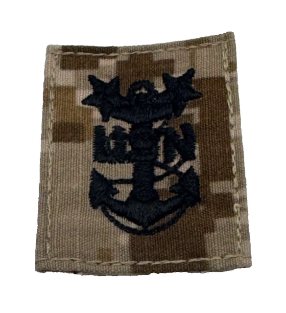 thumbnail image 2 of US Navy Chief Skull And Crossbones Patch – Initiation CPO Khaki Sailor, Hook & Loop 2 of 5