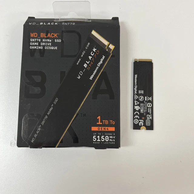 WESTERN DIGITAL WD_BLACK SN770 1TB M.2 NVMe Internal SSD