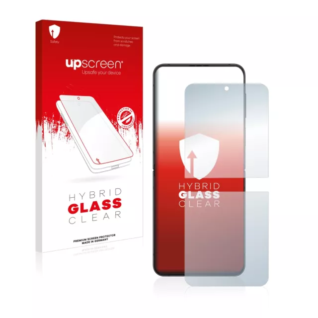 upscreen Glas Panzerfolie für Samsung Galaxy Z Flip 4 Schutz Glas Folie 9H klar