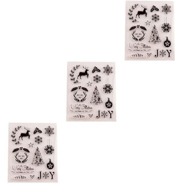 3 stücke klar stempel transparent dichtstempel für diy scrapbooking handwerk pho