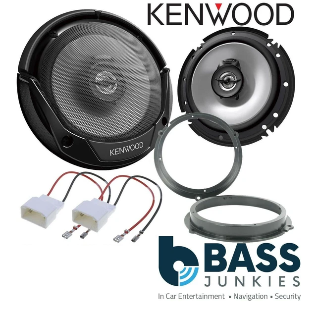 KENWOOD 600 WATTS Front Door Speakers Upgrade Kit for Ford Fiesta MK7