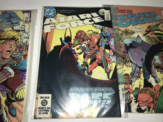 Atari Force mini comics DC, Lot of 4: Issues 4, 5, 8, 9 - 1982, 3
