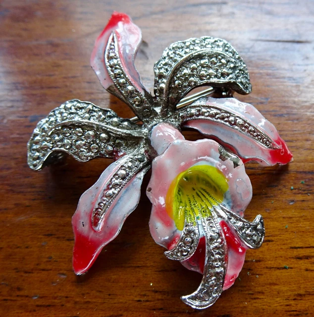 Spilla Da Lapis Foglia Di Loto Con Perle E Strass | Accessorio Elegante Per Donne | Regalo - Foto 9