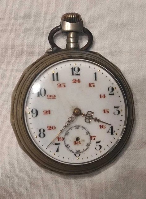 Montre Gousset Ancienne En Argentan – Années 1900, à Réparer Ou Pour Pièces
